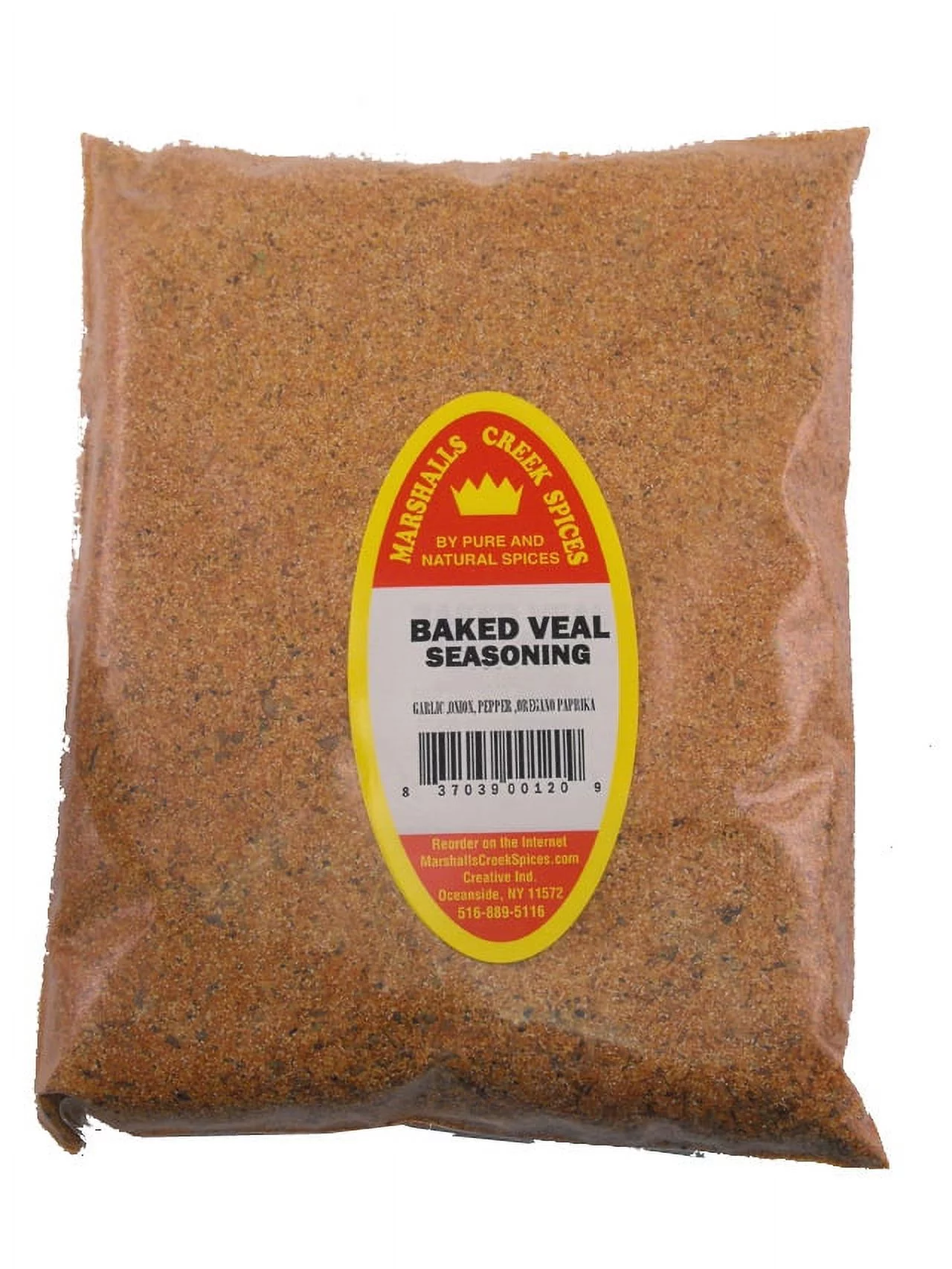 Family Size Refill Marshalls Creek Spices Baked Veal Seasoning, 60 Ounce