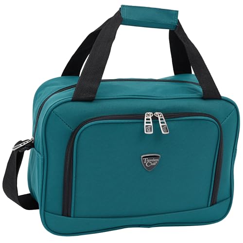 Travelers Club Chicago Hardside Expandable Spinner Luggage, Teal, 20
