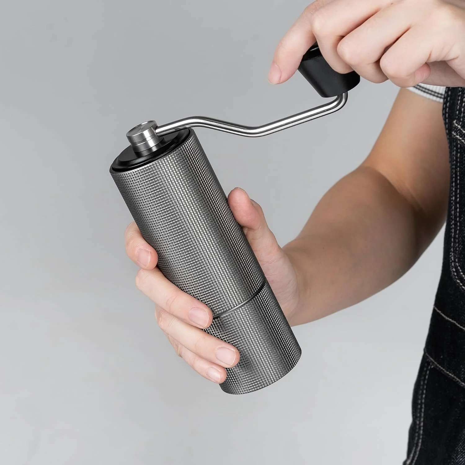 Chestnut C2 MAX Manual Coffee Grinder with Adjustable Coarseness, Capacity 30g with CNC Stainless Steel Conical Burr, Pour Over Coffee for Hand Grinder Gift of Office Home Traveling Camping