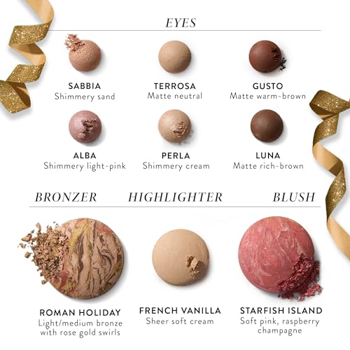 LAURA GELLER NEW YORK The Best of the Best Baked Palette - Tuscan Dreams - Full Size - Includes Bronzer, Blush, Highlighter and 6 Eyeshadows - Travel-Friendly (Best of the Best Tuscan Dreams)