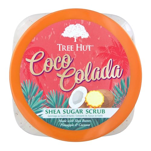 Tree Hut Vitamin C Shea Sugar Scrub, 18 oz, Ultra Hydrating and Exfoliating Scrub for Nourishing Essential Body Care