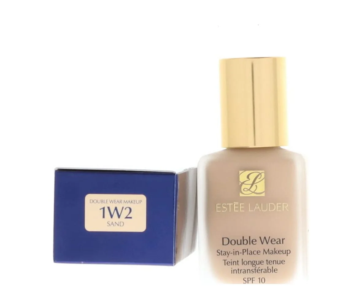 Flawless All-Day Coverage: Estee Lauder Double Wear Stay-In-Place Makeup in 1W2 Sand