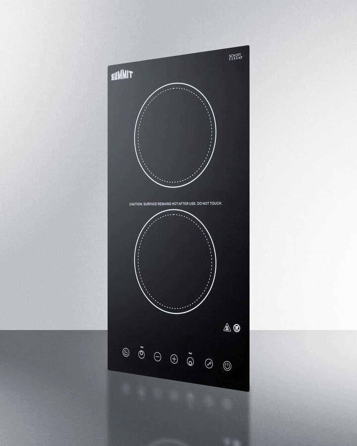 Summit CR2B15T1B 2-Burner (115V) Electric Cooktop in Black