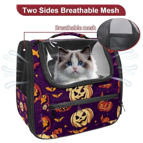 Halloween Pet Carrier Airline Approved Pet Carrier Bag Dog Carrier for Small Medium Cats Dogs Puppies Kitten