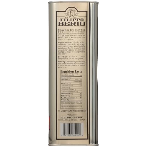 Filippo Berio Extra Virgin Olive Oil, 101.4 Ounce Tin
