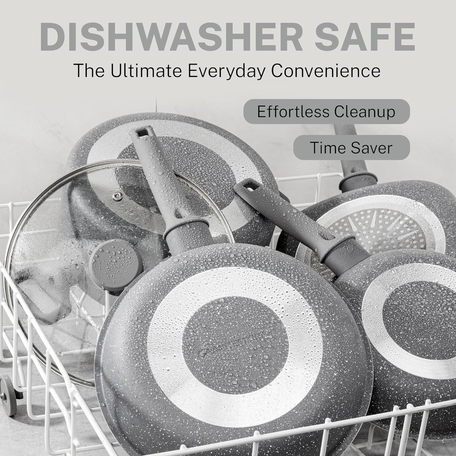 Granitestone 20 Pc Pots and Pans Set Non Stick Cookware Set, Kitchen Cookware Sets