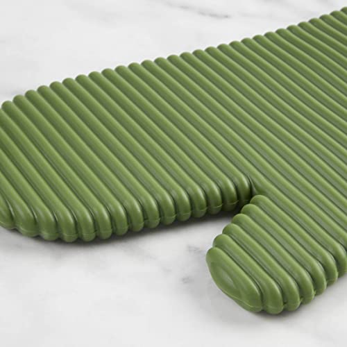 KITCHENAID Ribbed Soft Silicone Oven Mitt 2-Pack Set, 7.5