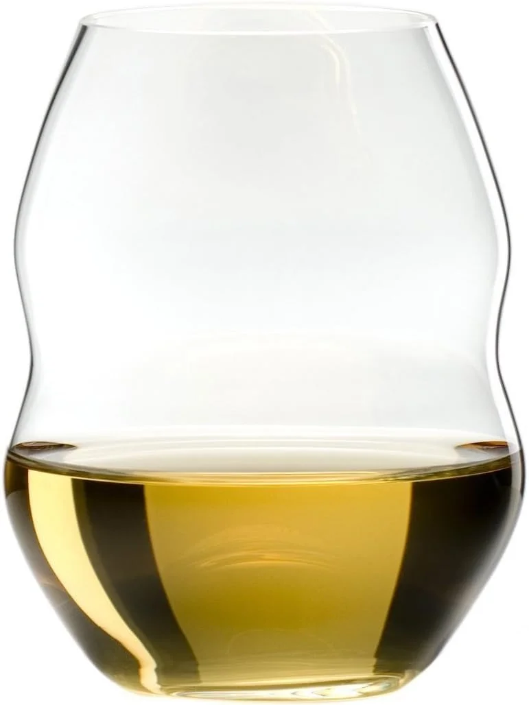 Swirl Stemless White Wine Glass, Set Of 6