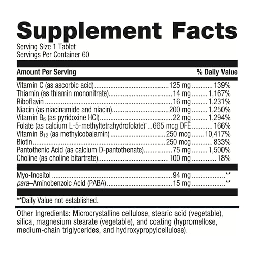 Metagenics Glycogenics - B Vitamin Complex - Energy Support & Healthy Stress Response* - with Vitamin B6 & B12 - Vegetarian & Gluten-Free - 60 Count