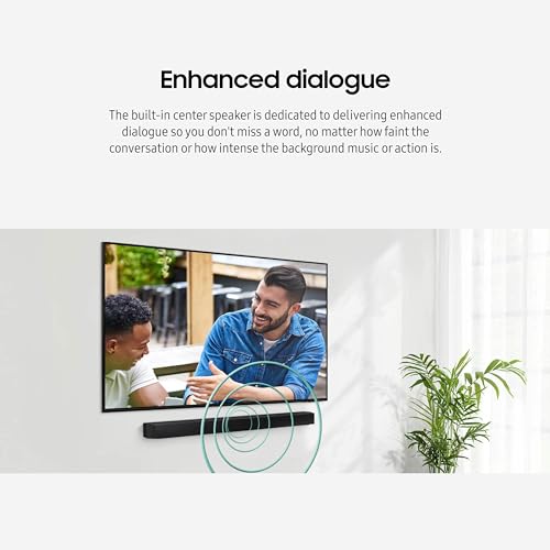 Samsung B-Series Soundbar HW-B630F 3.1 ch DTS Virtual:X Soundbar with Subwoofer (2025 Model) One Remote Control, Voice Enhance Mode, Adaptive Sound