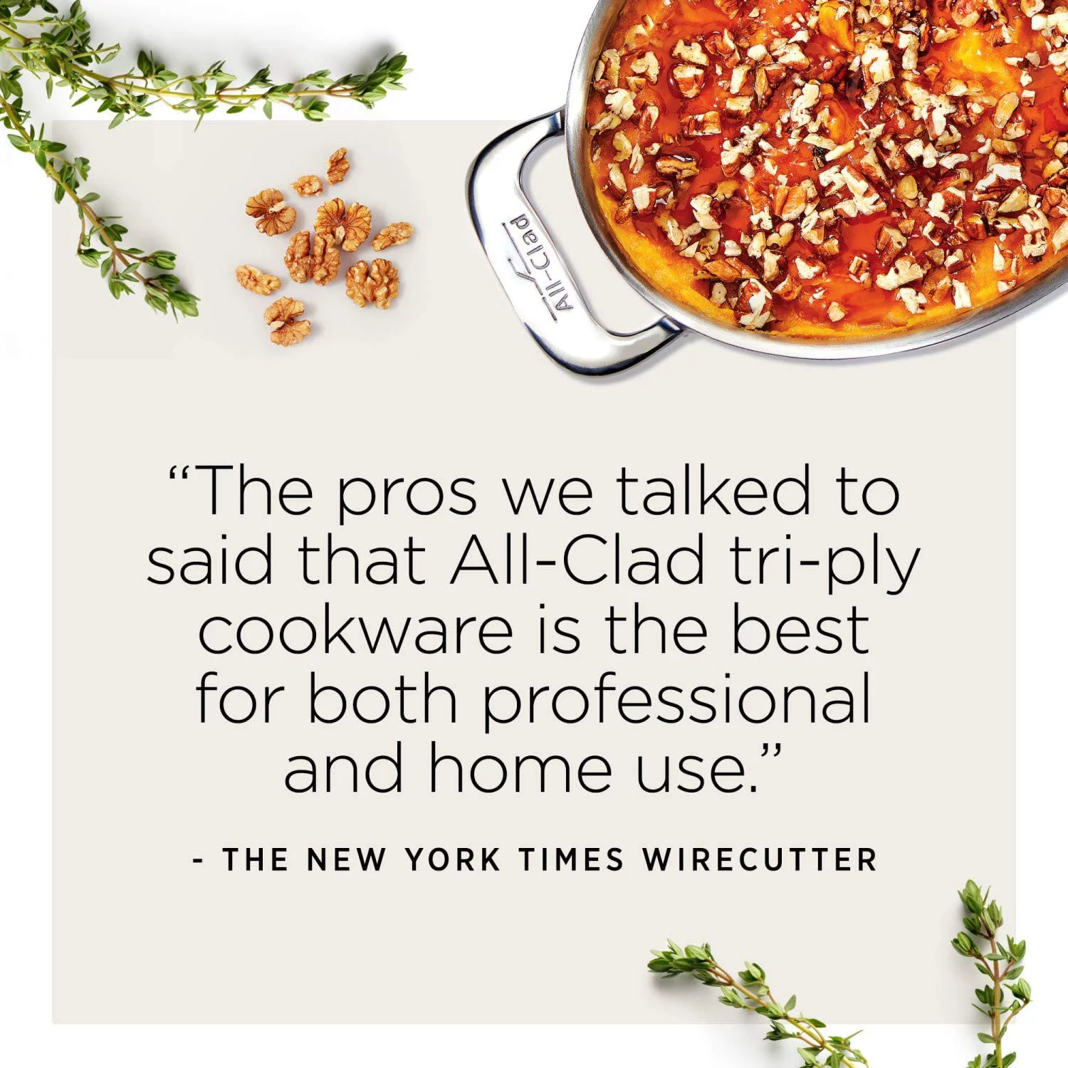 All-Clad 4108 NS Stainless Steel Tri-Ply Bonded Dishwasher Safe PFOA-free Non-Stick Fry Pan / Cookware, 8-Inch, Silver