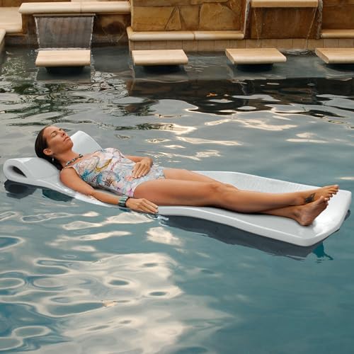 TRC Recreation White Ultimate Foam Pool Float, Made in USA