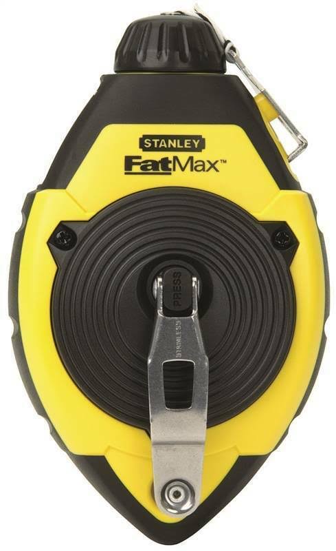 New Stanley FatMax 47-140L Chalk Line Reel, 100 ABS Case 0798306