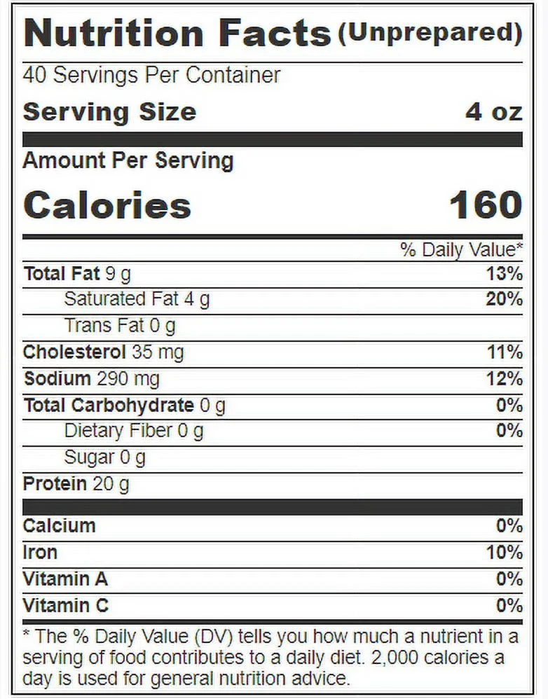 Pack of 40, Philly Sensations, Philly Beef Steak Raw Light Mild, 4 oz