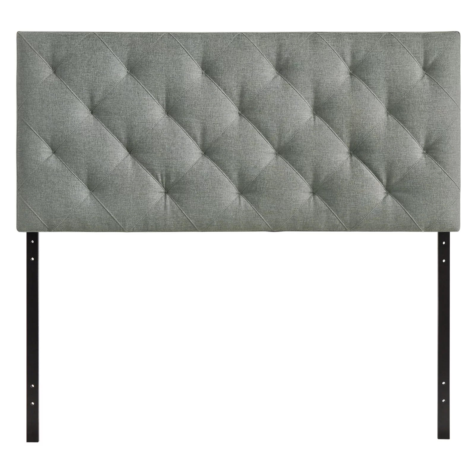 Modway Theodore Full Upholstered Fabric Headboard in Gray