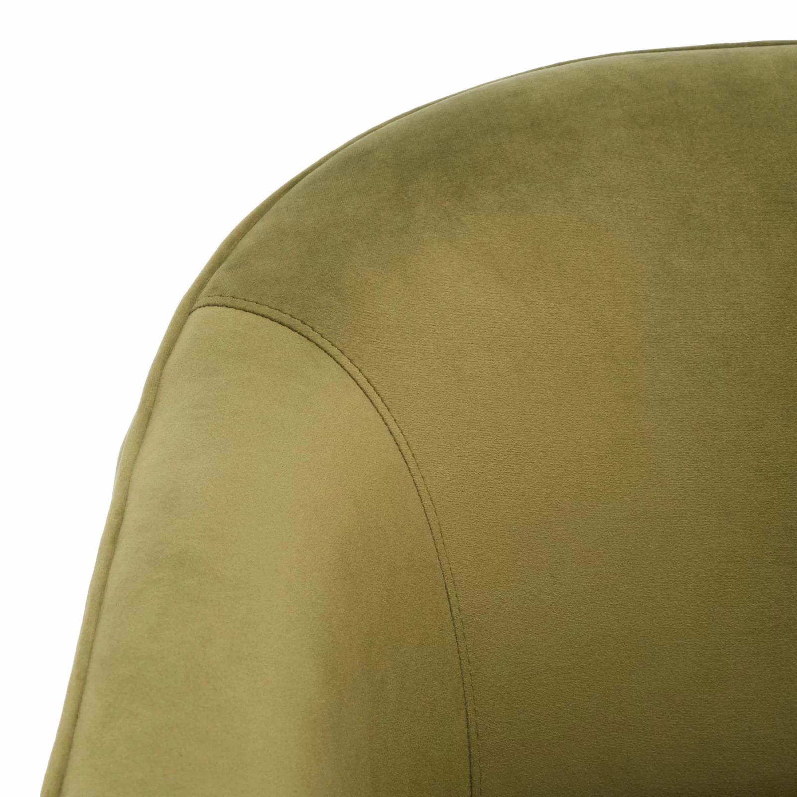SAFAVIEH Couture Londyn Modern Velvet Solid Accent Chair, Olive Green