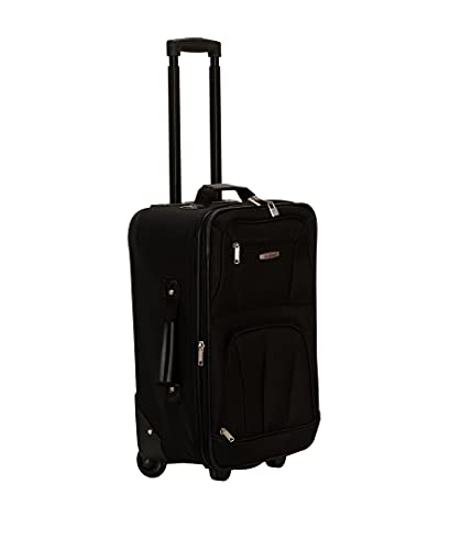 Rockland Fashion Expandable Softside Upright Luggage Set, Charcoal, 2-Piece (14/19)