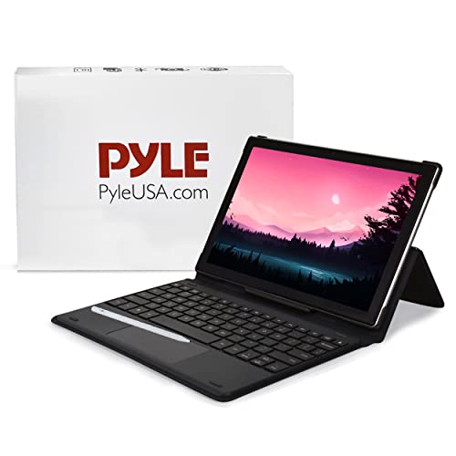 10 Inch Android Tablet -2 in 1 Tablet 1080p HD Display, 5000 mAH, Dual Camera, WiFi Compatibility, Quad-Core Processor, 2GB RAM, 32GB Storage, Magnetic Keyboard, Stylus Pen & Case Included- Silver