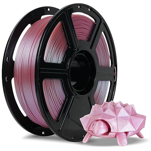 FLASHFORGE PLA Filament 1.75mm +/- 0.02mm Burnt Titanium, Color Changeable 3D Printer Filament 1kg (2.2lbs), Chameleon Changing Colors with Light, Perfectly Hide The Layer Line