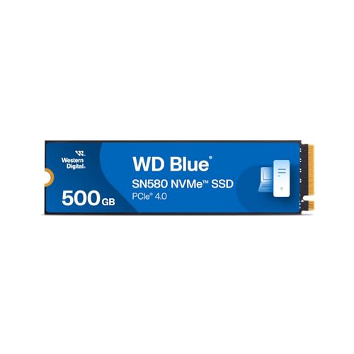 Western Digital 4TB WD Blue SN5000 NVMe Internal Solid State Drive SSD - PCIe Gen 4.0, M.2 2280, Up to 5,500 MB/s - WDS400T4B0E