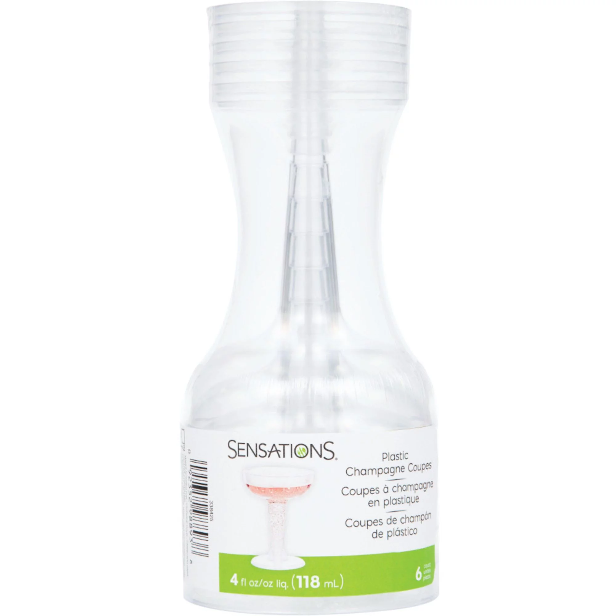 Party Central Club Pack of 54 Clear Classic Champagne Coupes 4 oz.