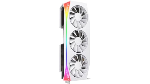 XFX Swift AMD Radeon RX 9060 XT OC White Gaming Edition with 8GB GDDR6 HDMI 2xDP, AMD RDNA 4 RX 9060XT RX-96TSW8GWQ