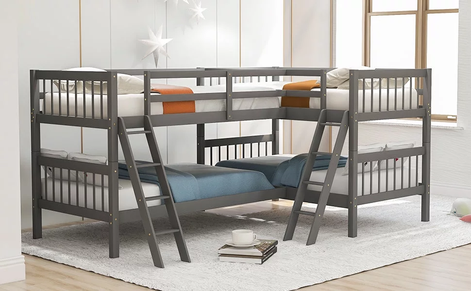 Two Haven Twin L-Shaped Bunk Bed