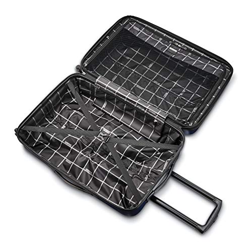 American Tourister Moonlight Hardside Expandable Luggage with Spinner Wheels, Blue Terazzo, 2-Piece Set (20/28)