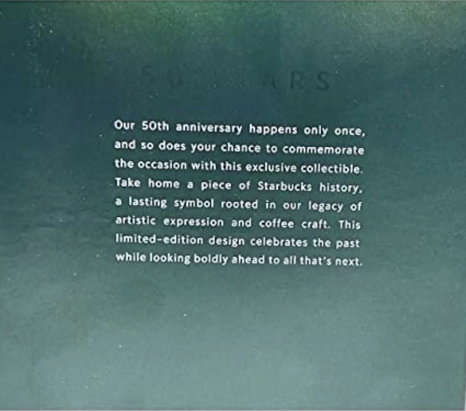 Starbucks Spring 2021 50th Anniversary Limited Edition Siren Double Wall Ceramic 12 oz Tumbler