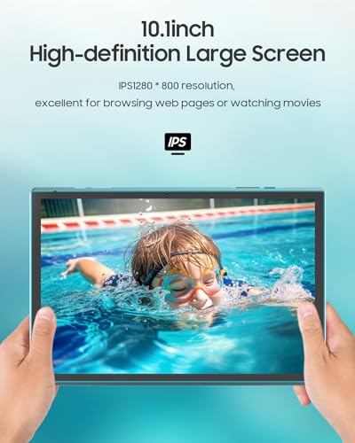 2 in 1 Tablet with Keyboard Case Mouse Stylus, 10 inch Tablet Android 12.0 Tablets PC 4GB RAM+32GB ROM 1TB Expandable Tableta Computer, 10.1 IPS Screen, 2+8MP Dual Camera, WiFi BT Google Play.