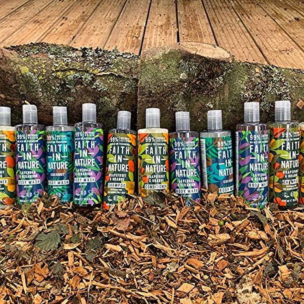 faith in nature fragrance free shower gel & foam bath 400ml