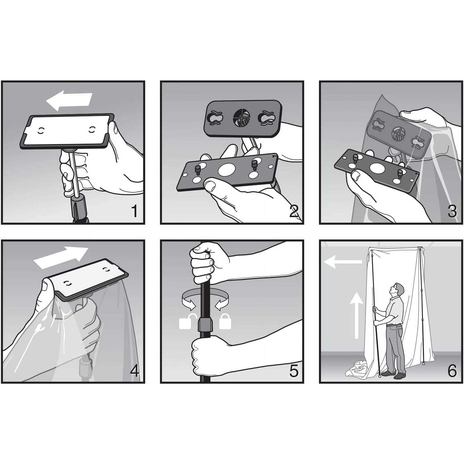 Zipwall ZipPole ZP4 Dust Barrier Pole - Shop Hardware Tools Online Store