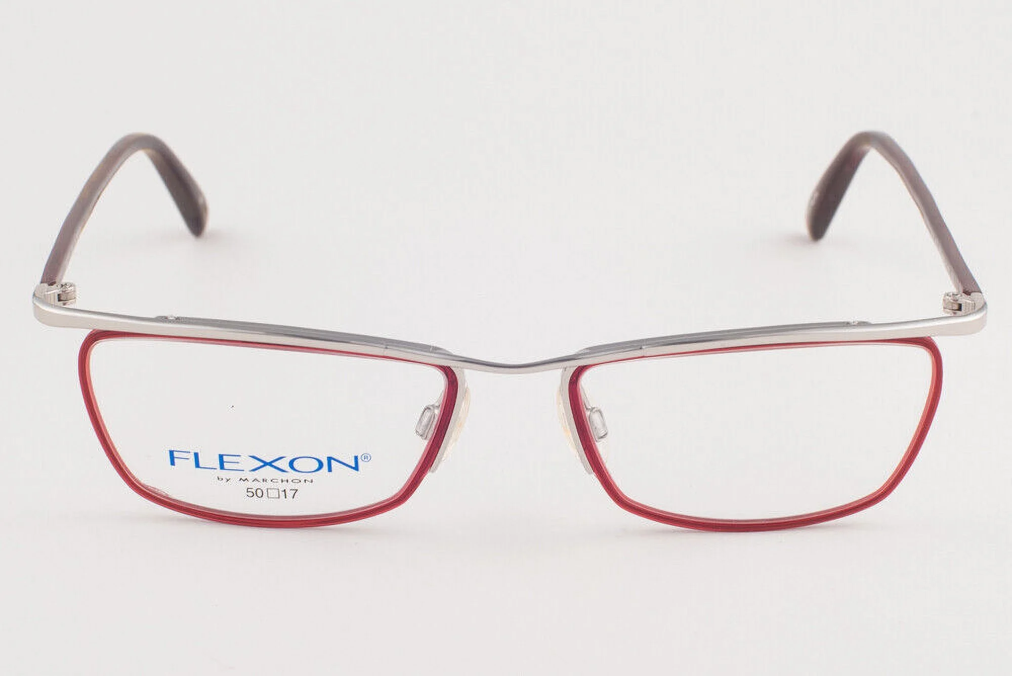 FLEXON 472 027 Silver Ruby Eyeglasses 472-027 50mm Marchon
