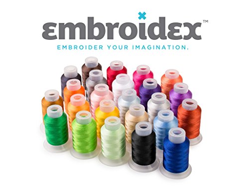 Embroidex Embroidery Machine Starter Kit - Everything Needed to Do Machine Embroidery Thread, Stabilizer, Bobbin Needles Etc Plus Bonus Embroidery Designs and Instructional CD