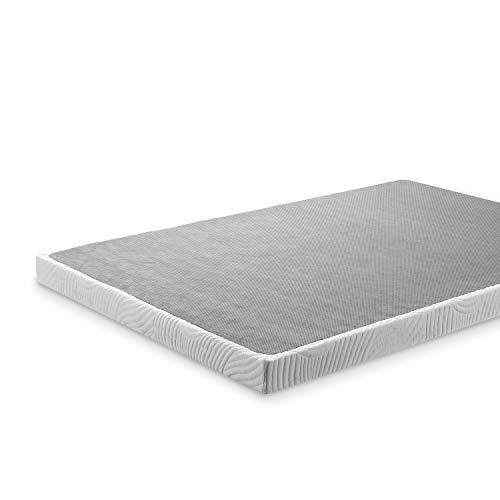 ZINUS Quick Lock Metal Smart Box Spring, 9 Inch Mattress Foundation, Strong Metal Structure, Easy Assembly, Queen, White