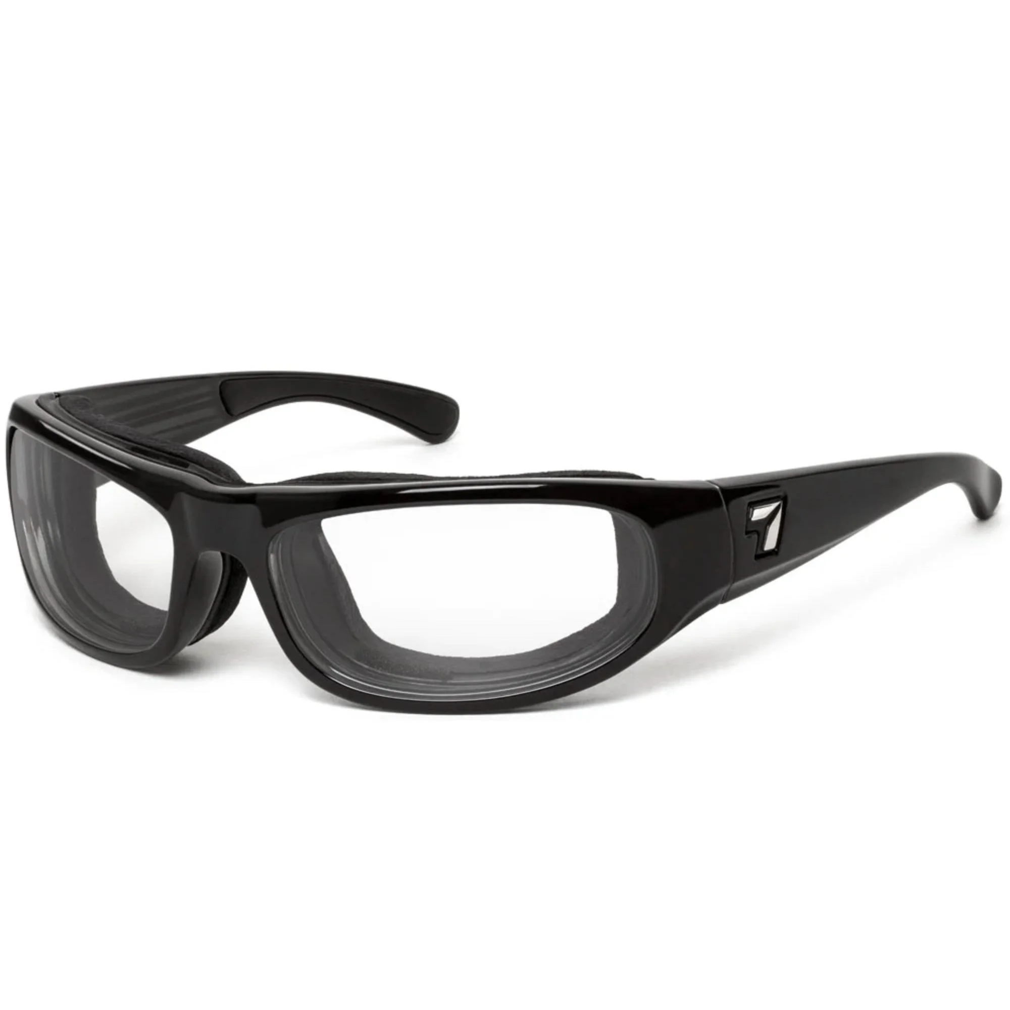 WHIRLWIND Blue Light Blocking Computer Glasses, 100% UVA + UVB Protection, Glossy Black Frame/BlueByrd Clear Computer Lenses
