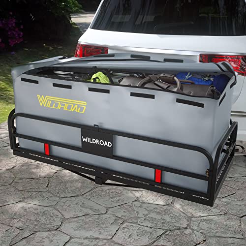 Wildroad Hitch Cargo Carrier 500 LBS Capacity Vehicle Trailer Baskets 60