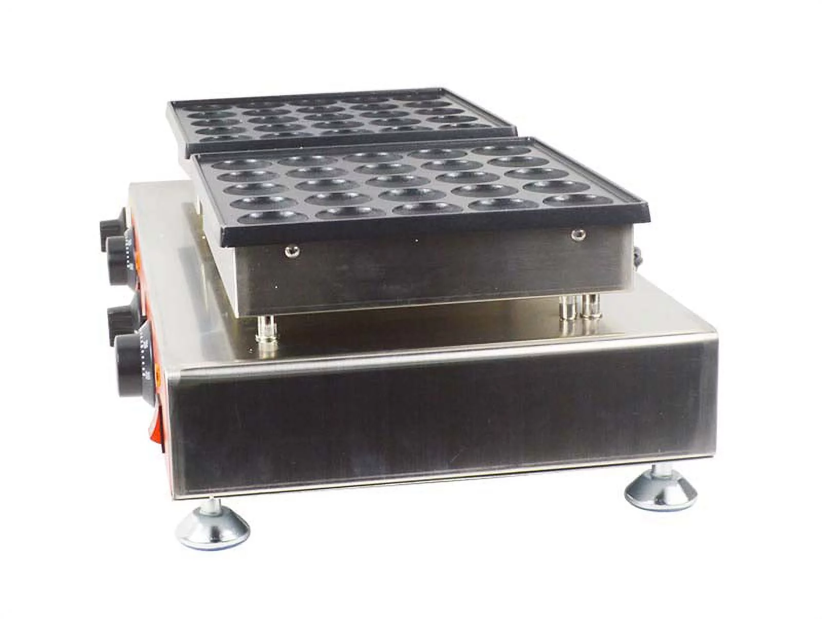 INTBUYING 50Holes Commercial Electric Mini Dutch Pancake Waffle Maker Iron Baker Home Kitchen