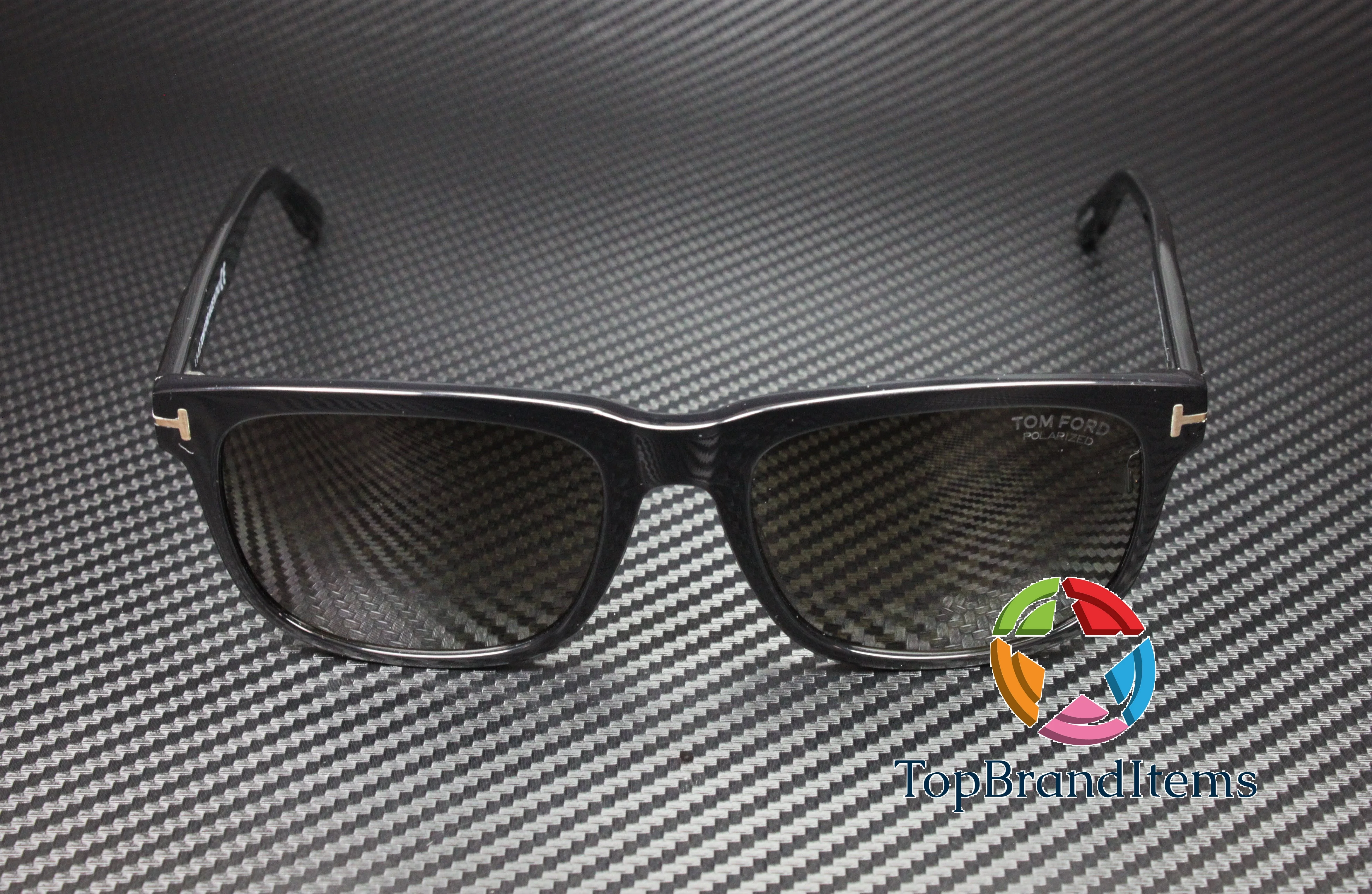 Tom Ford Stephenson Polarized Brown Square Men's Sunglasses FT0775 01H 56