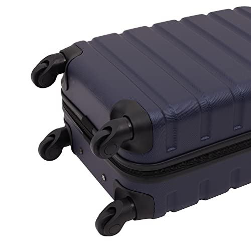 Travelers Club Harper Luggage, Black, 20-Inch Carry-On