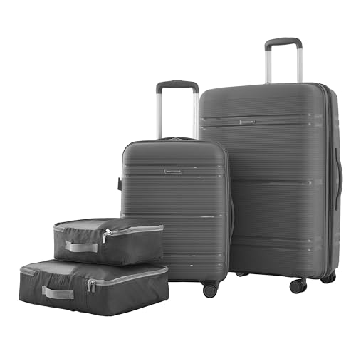 Travelers Club Astralnaut Hardside Expandable Spinner Luggage, Quiet Shade, 20