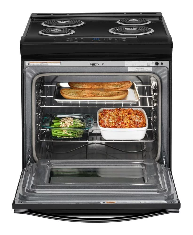 Whirlpool WEC310SAGB 30 Inch Slide-In Electric Range with Guided Cooktop