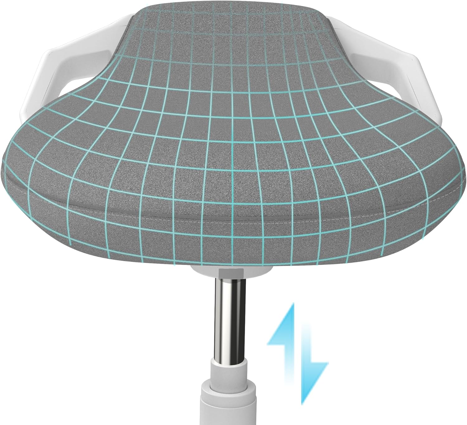 Standing Desk Chair, Adjustable Ergonomic Standing Stool, Swivel Sitting Balance Chair, Anti-Slip Bottom Pad