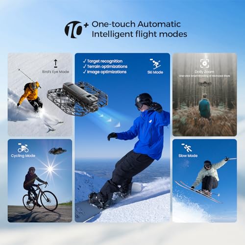 X1 PROMAX 8K Action Flying Camera, Foldable Drone with Camera with 42 KM/H Follow Speed, 10+ Fully Automatic Flight Modes, Fly Anywhere with OmniTerrain, SmoothCapture 2.0(Cycling Combo)