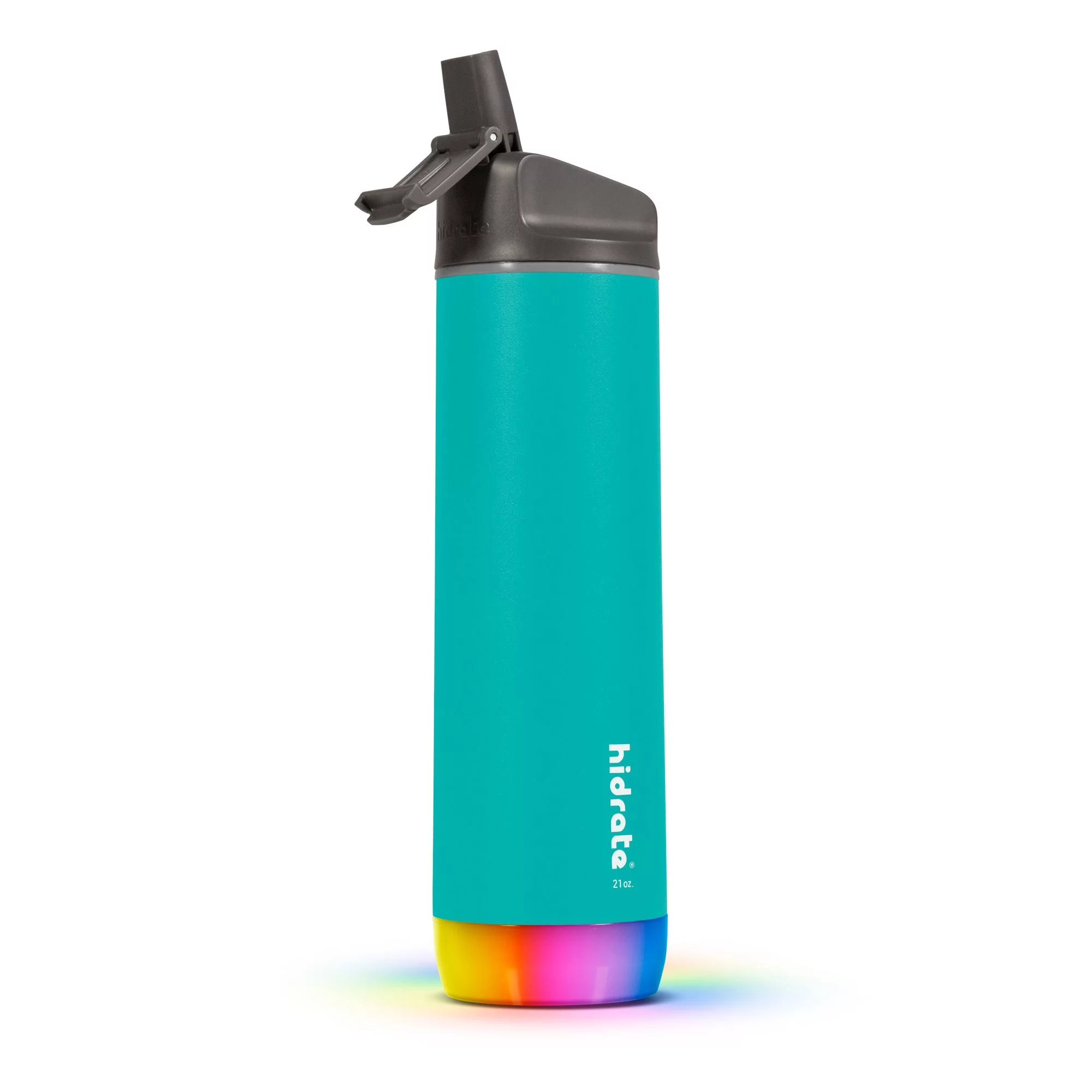 HidrateSpark STEEL - Insulated Stainless Steel Bluetooth Smart Water Bottle & Free Hydration Tracker App 21 oz. Straw Sea Glass
