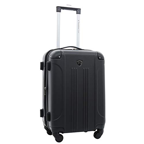 Travelers Club Chicago Hardside Expandable Spinner Luggage, Teal, 20