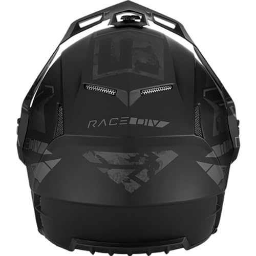 FXR Clutch X Evo Snowmobile Helmet E Shield Lightweight Breath Box Stealth Black