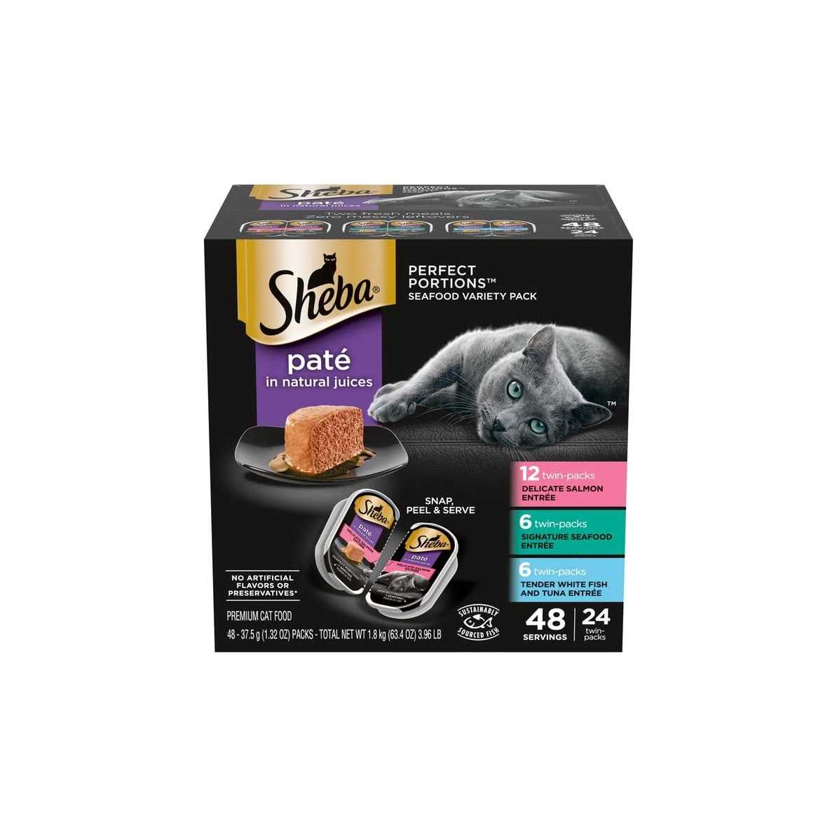 Sheba Perfect Portions Cat Food Seafood Variety Pack - Pet Supplies online store