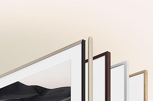 SAMSUNG QN43LS03DAFXZA 43 Inch The Frame 4K Smart Quantum HDR TV with a VG-SCFA43BWB 43 Inch The Frame Customizable Bezel - Modern Brown (2024)