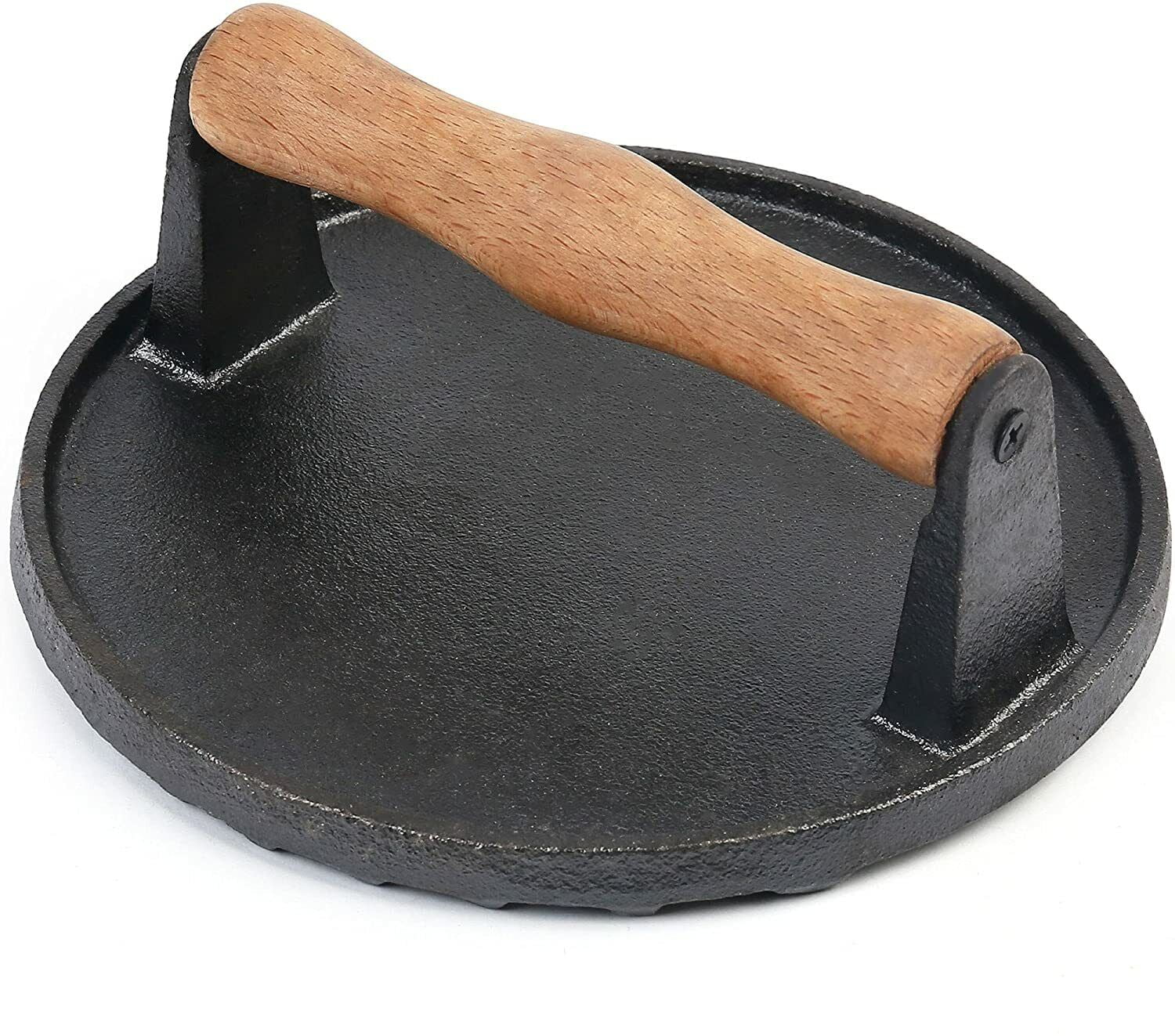 Cast Iron Grill Press Weight Steak Burger Press Griddles Flattops Bacon Paninis